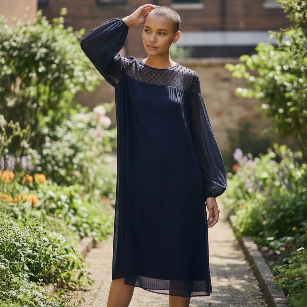 Tadashi Vintage Dress Balloon Sleeve - Picture 9 of 10